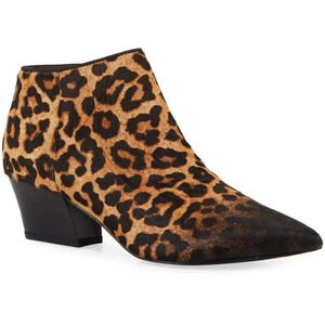 Franco Sarto Shoes Women’s 6 Lowe 2 Ombre Leopard Animal Print Ankle Boots